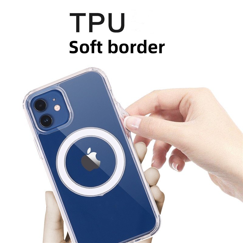 mobile phone TPU cover for iPhone 16 Pro MAX transparent magnetic phone case