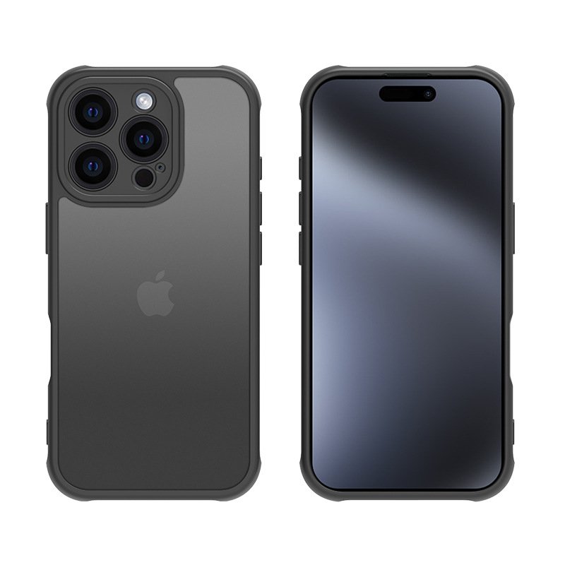 For iPhone 16 Mobile Phone Shell New Transparent Silicone for Apple 13 14 15 promax Lens Frosted Protective Case Soft