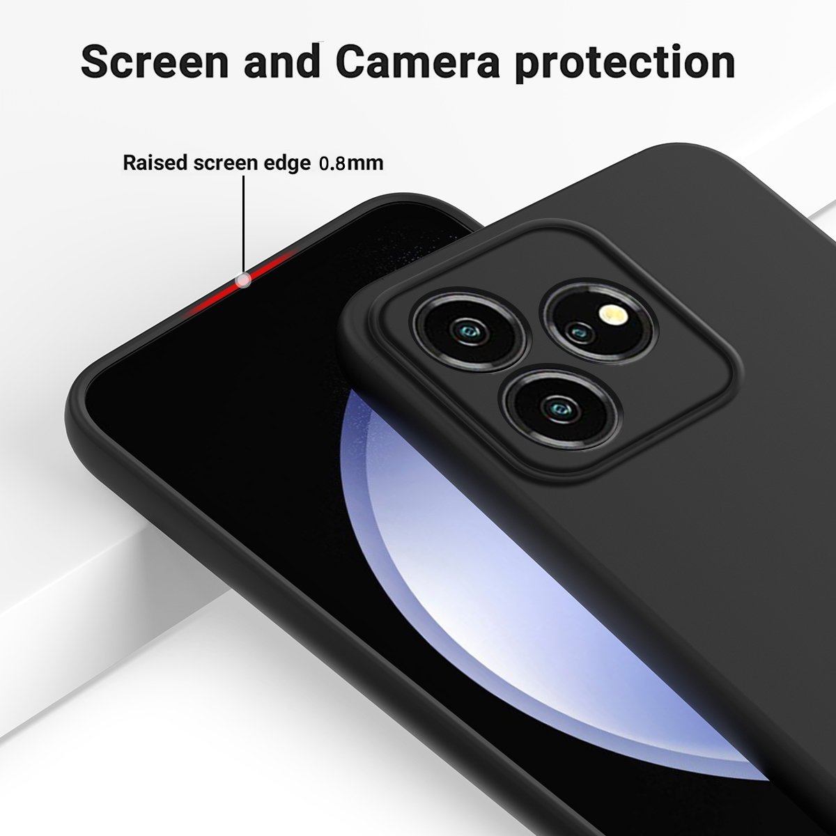 For ZTE Blade V50 Design 4G Pure Color Shockproof Phone Liquid Silicone Case