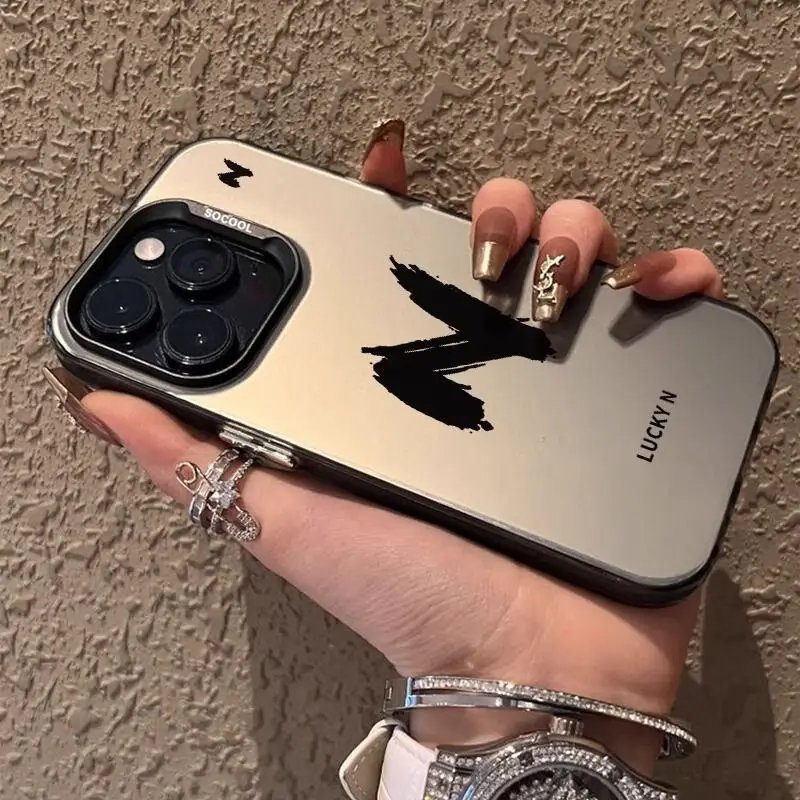 Lucky Letter Phone Case For IPhone11 12 13 14 15 ProMax X XR XS XSMax 7 8 14 15Plus Anti-slip And Anti-fall Protective Cover