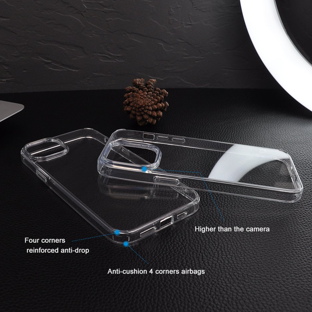 Amazon Wholesale Armour Air Absorber Shock Proof Anti Fall Mobile Phone Cases Shell For New Iphone Hard Crystal Back Covers