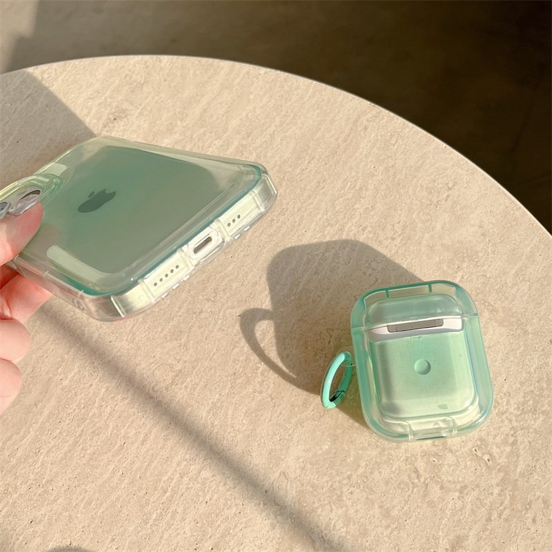 Transparent Clear Mobile Phone Case With Earphone Case For Airpods Pro2 3 iPhone 15 Max 14 13 11 12 plus Case Set Custom Design