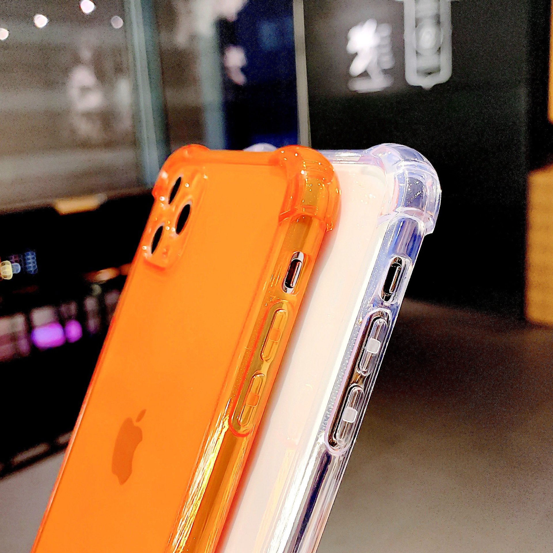 Fluorescent Neon Blue Phone Case for iPhone 16 15 14 13 12 11 Pro Max Mini Xr Xs Max Fundas