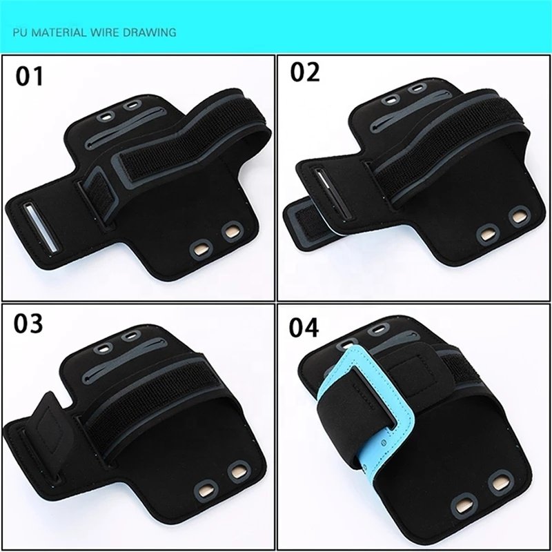 Hot sale Sports Armband Water Resistant Adjustable Wristband Running Arm Band mobile Phone case for iphone 11 12 13 14 pro max