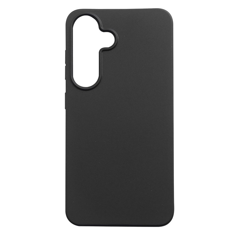 Matte Silicone Phone Case For Samsung Galaxy S25 Ultra Black Soft TPU Back Cover Mobile Phone Cases