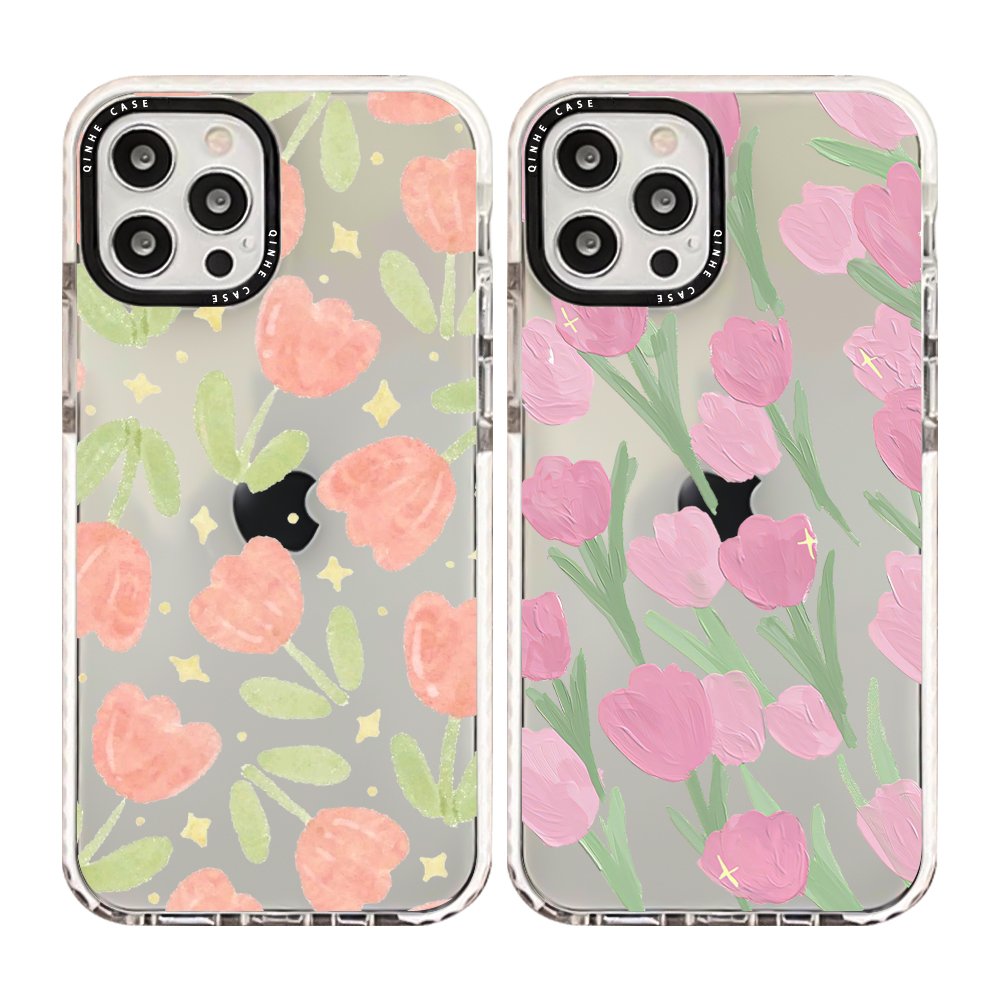 Valentine's day wallpaper flower TPU Phone Case For iPhone 15 pro max