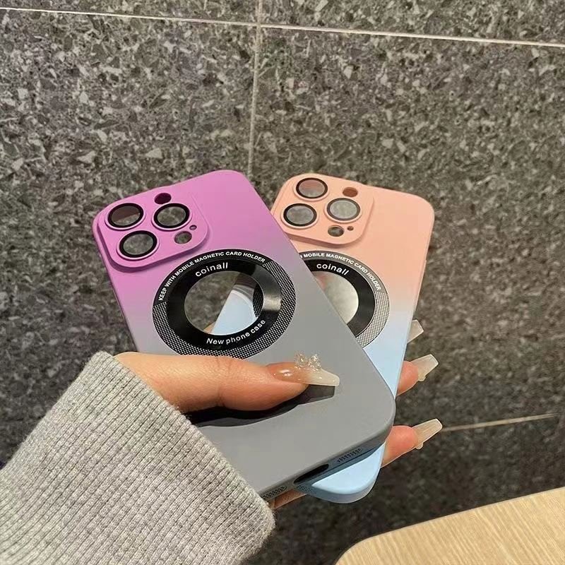 New Fashion Designer Hard PC Magnetic Mobile Phone Case for iPhone 14 15 16 Pro Max Shockproof Accessory 16 11 12 13 Fundas