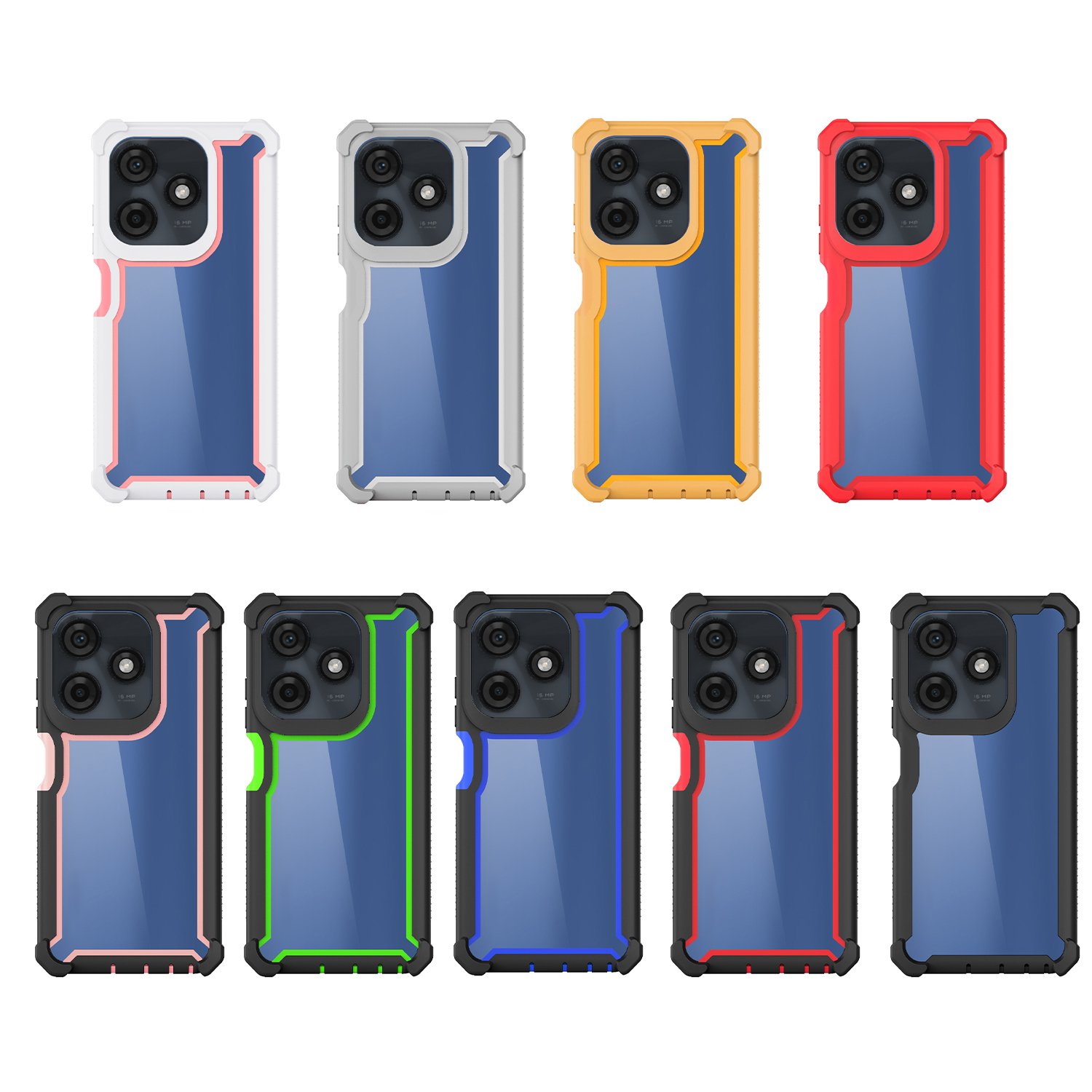 Shockproof Purple Pink Color TPU PC Shockproof Mobile Phone Cover for Samsung Galaxy A16 A06 S25 S25 PLUS Ultra Phone Case