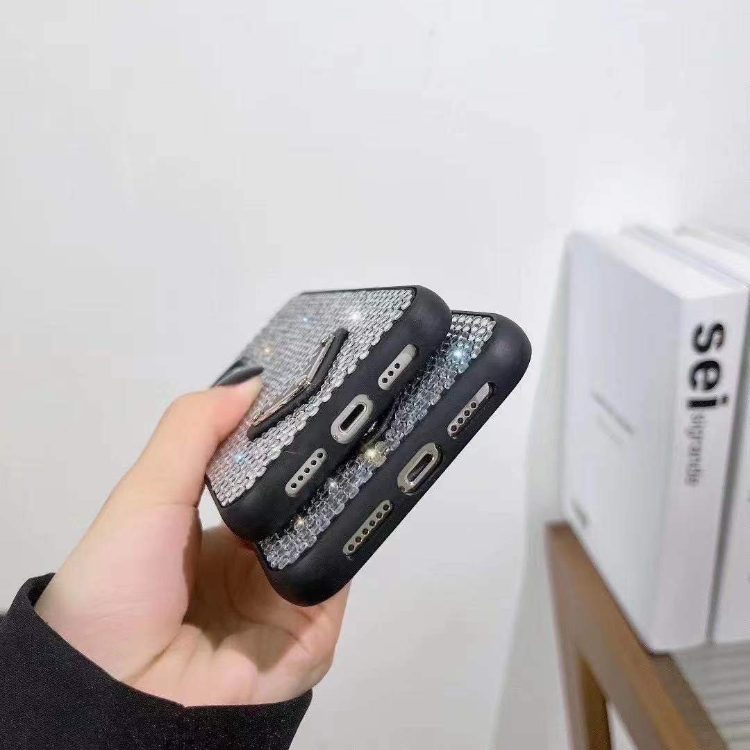 Fashion Luxury Diamond Shockproof Designer Mobile Phone Cover Accessories Phone Case For Iphone 12 13 14 11 15 16 Pro Max