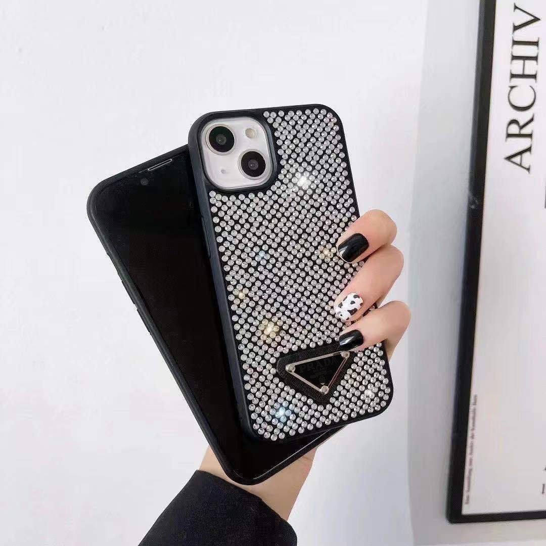 Fashion Luxury Diamond Shockproof Designer Mobile Phone Cover Accessories Phone Case For Iphone 12 13 14 11 15 16 Pro Max