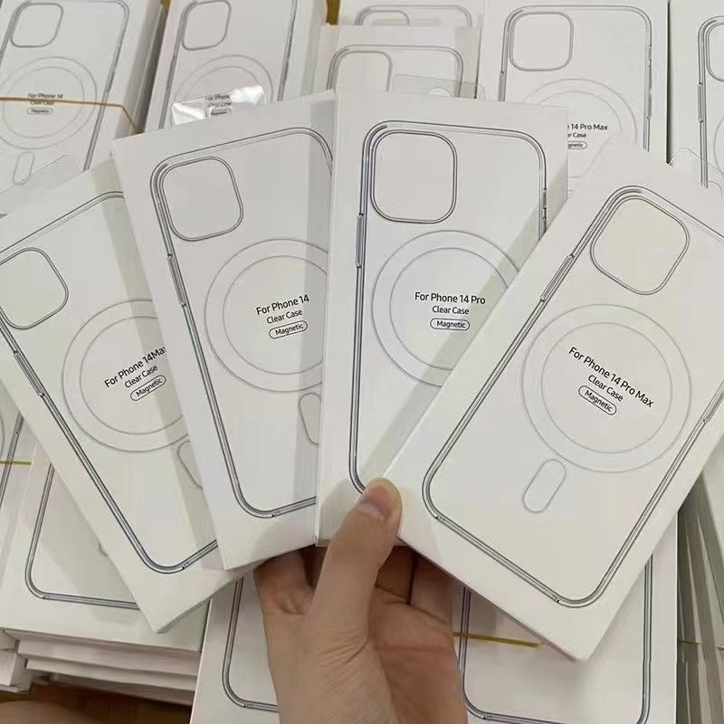 2024 Shockproof Clear Charger Mag Mobile Phone Cases Transparent Safe Magnetic Phone Case For Iphone 16 15 14 13 Pro Max