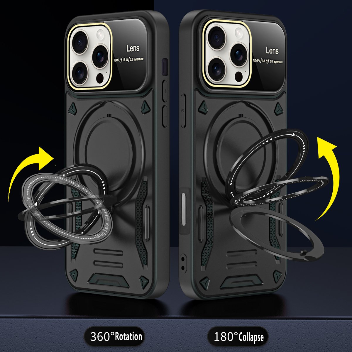 Stand Holder Shockproof Drop Tested Phone Case For iPhone 16 Pro Max 16 Plus Ultra 15 14 13 12 11 X XS Max 7 8 Plus SE3