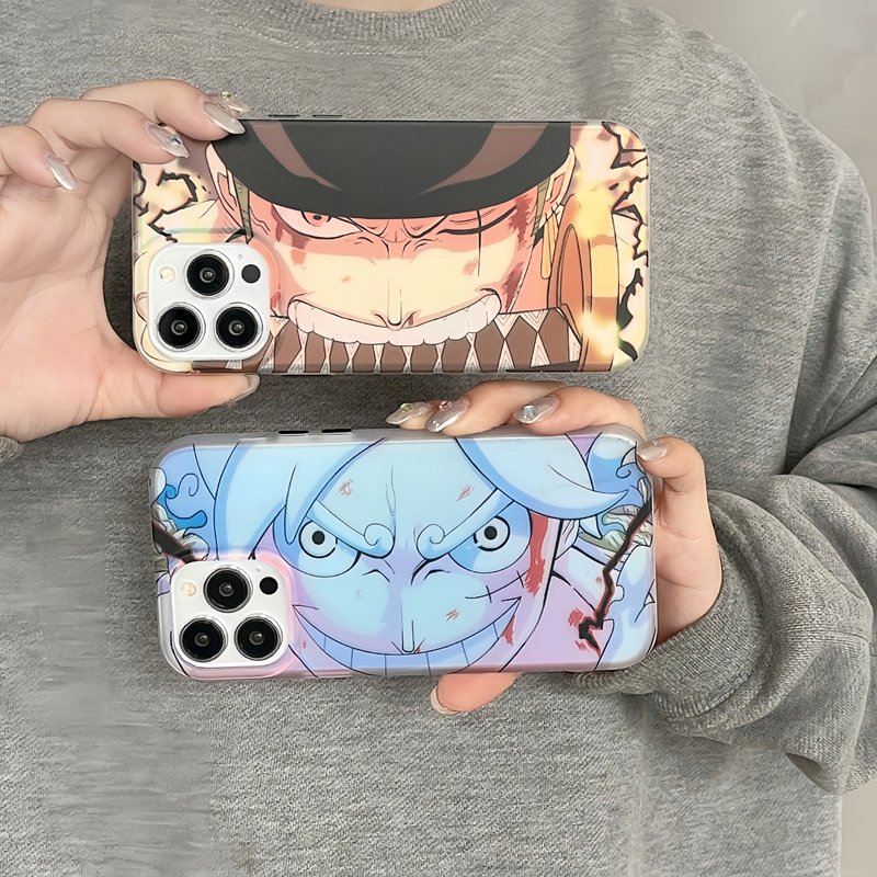 Drop shipping anime Luffy Zoro frosted phone case for iphone 11/12/13/14 pro max