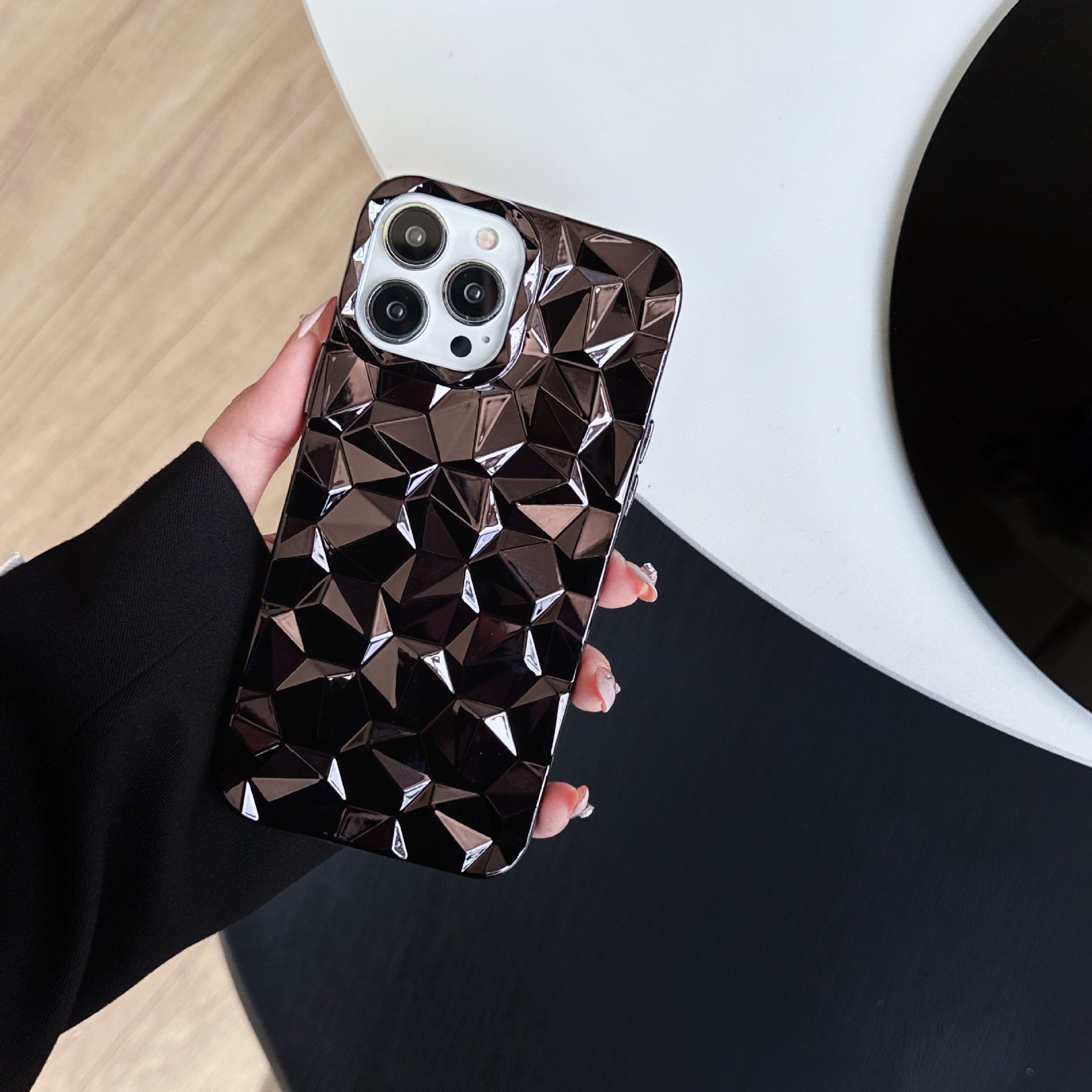 new arrival trendy design diamond pattern soft tpu soft phone cover case for vivo y21 back cover for girls for iphone 15 14 13