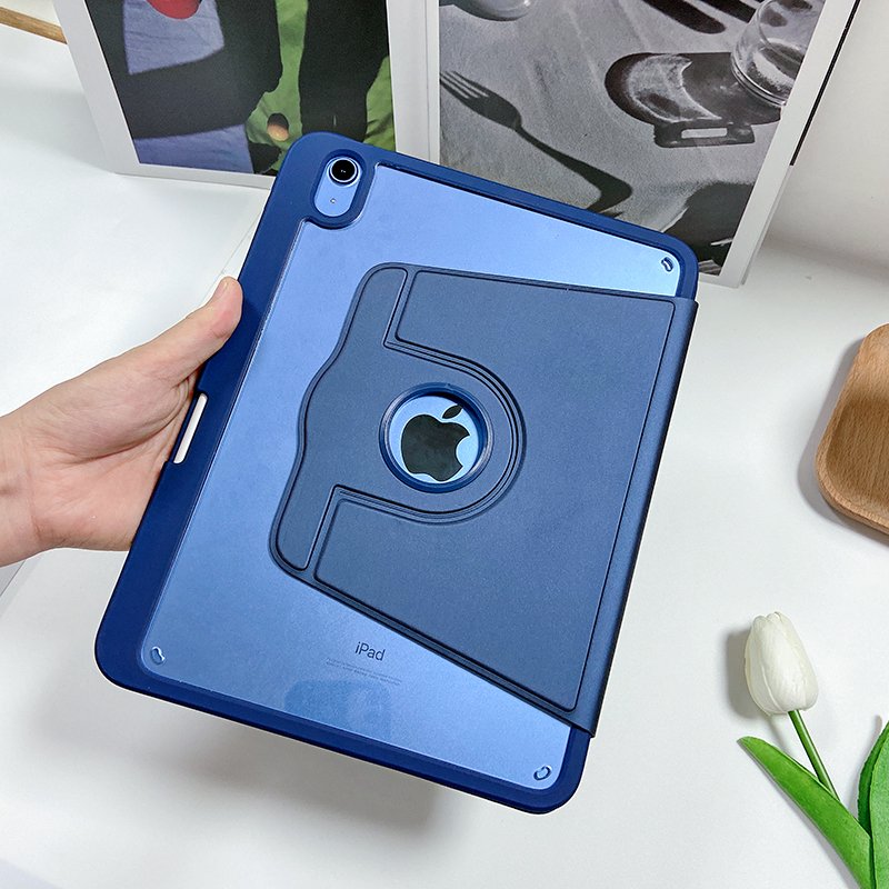 For IPad 11 9.7 10.5 Inch Full Protection 360 Degree Rotation Acrylic With Pencil Slot Tablet Case