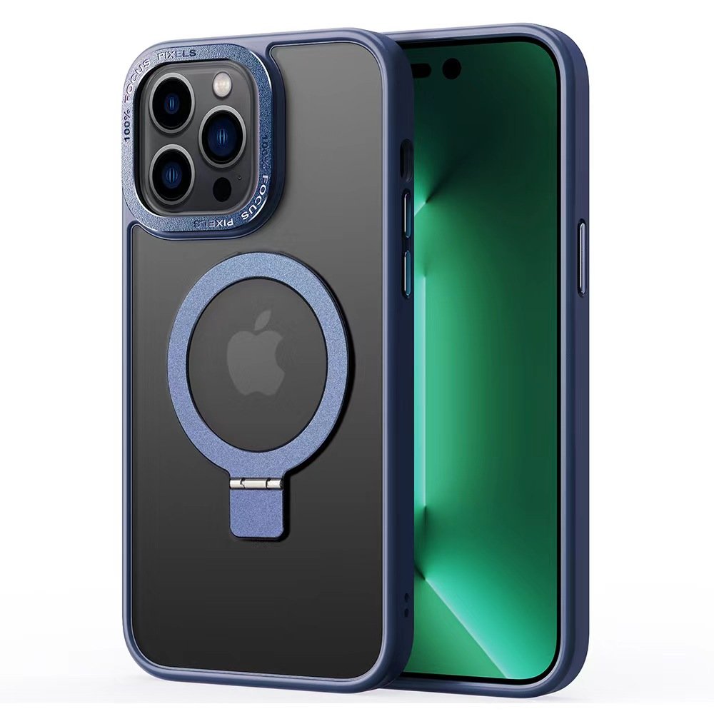 Magnetic Invisible bracket mobile phone case anti-drop and anti-slip for iphone16plus