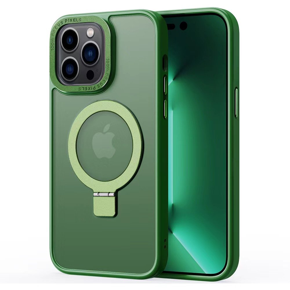 Magnetic Invisible bracket mobile phone case anti-drop and anti-slip for iphone16plus
