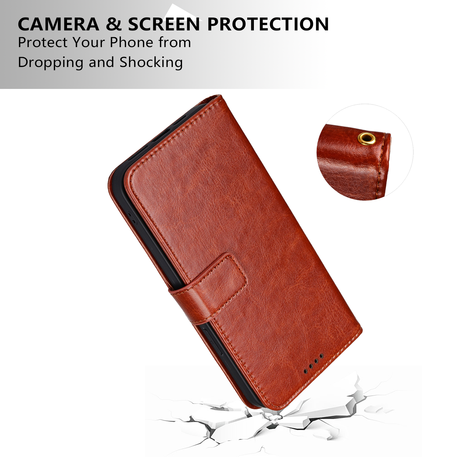 Magnetic Wallet Leather Mobile Phone Case For iPhone 16 pro Max 15 Plus 14 13 PU Wallet Flip Cover Phone Case Bag
