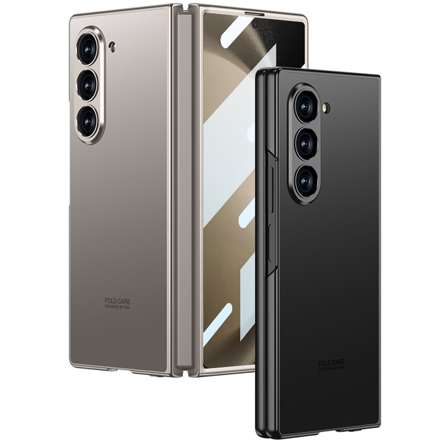 Ultra-Thin Sports Design PU Phone Case for SAMSUNG Galaxy Z Fold 5 & Fold 6 Hard PC Back Cover Skin Feel