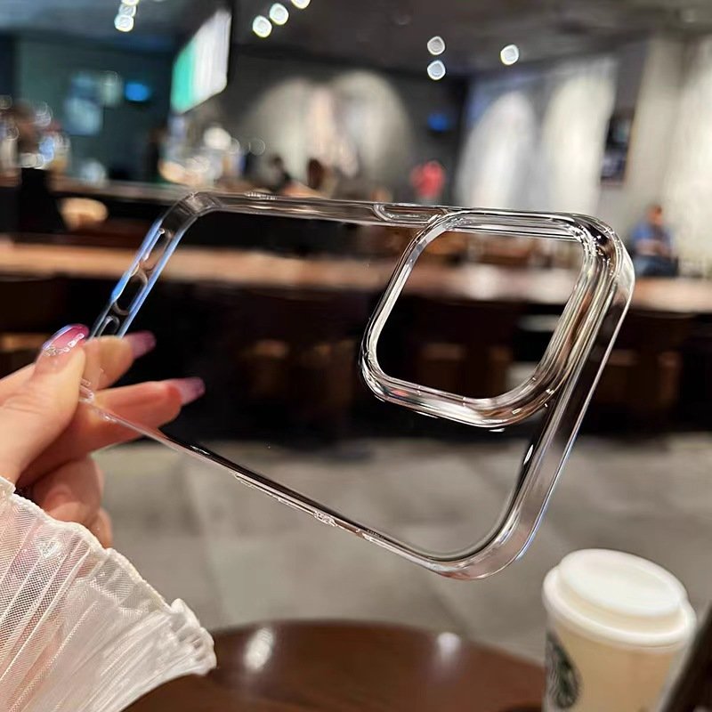 Wholesale High Clear Transparent hard pc cell phone case soft tpu Anti Shock Cover For iphone 13 14 15 16 pro max for samsung