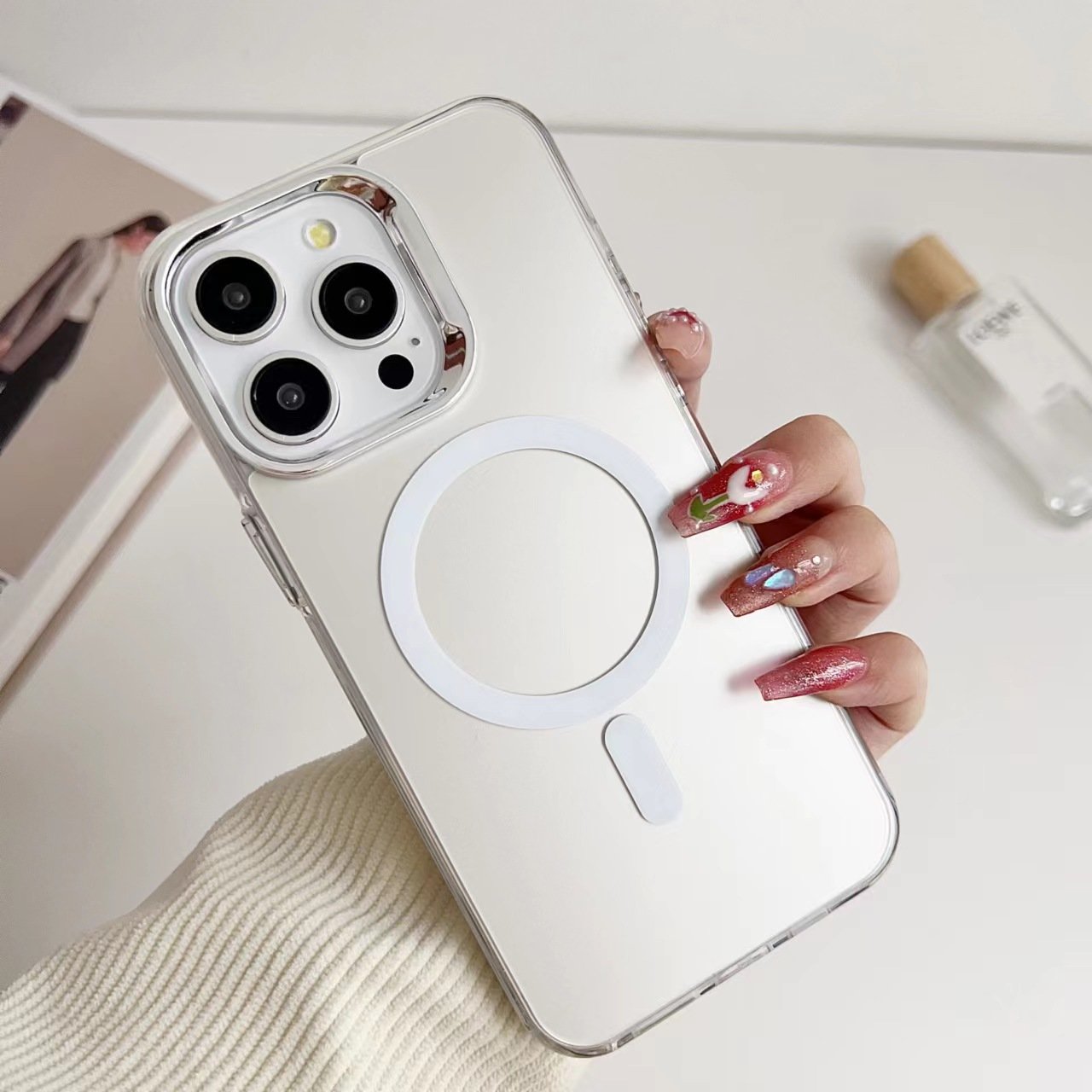Hot selling IMD craft magnetic phone case for iPhone series
