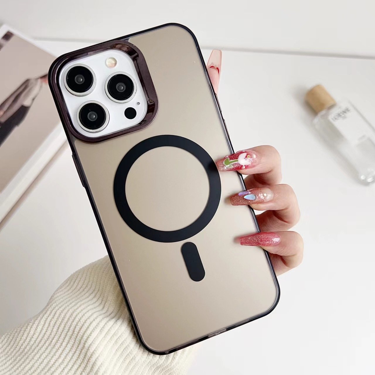 Hot selling IMD craft magnetic phone case for iPhone series