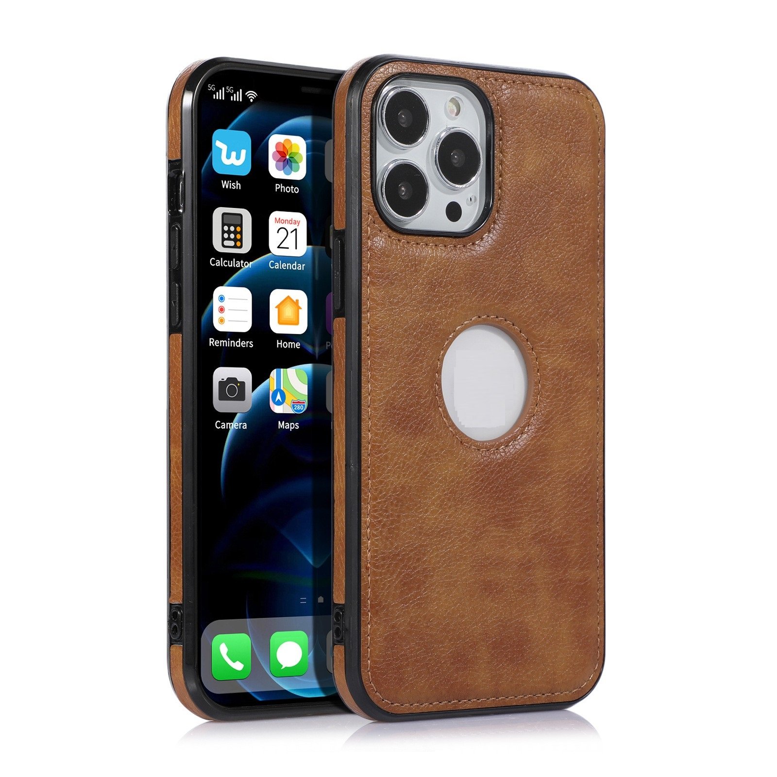 Back Leather Phone Case For iPhone 16 Pro Max 15 Plus 14 13 12 11 Pro X XS XR 7 8 Classic Luxury Elegant Thin Protective Cover