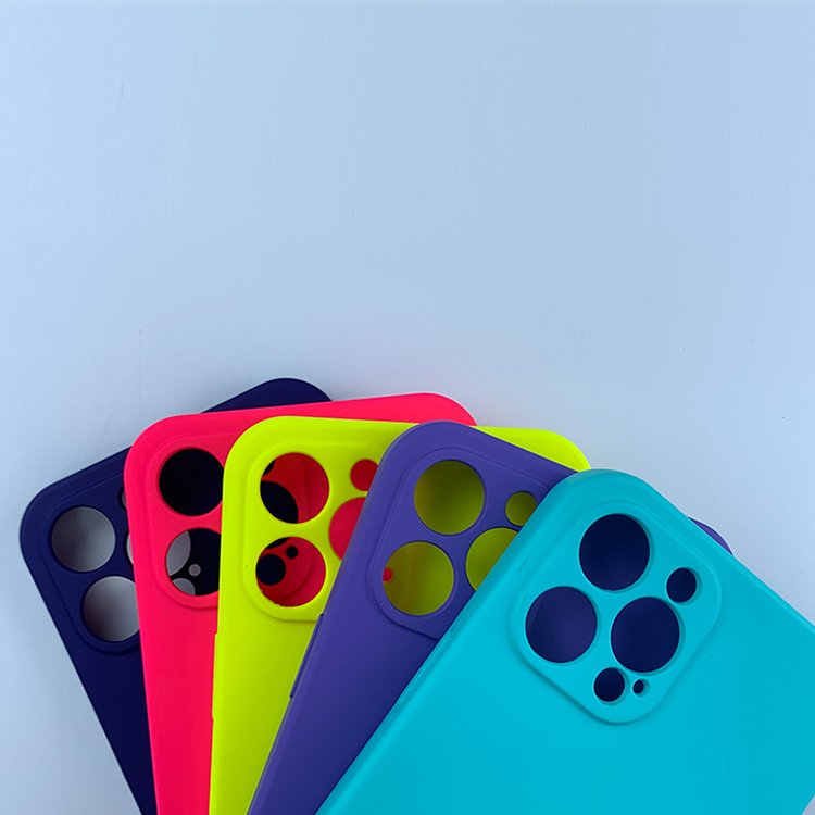 Soft Silicone Phone Case For iPhone 15 14 13 12 11 Pro Max Shockproof Lens Protection Cover