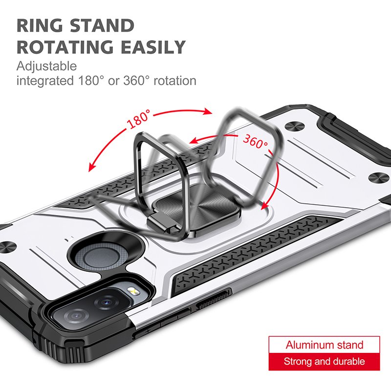 shock proof 360 ring phone cover mobile phone case new back covers phone case For TCL-Alcatel-1L-Plus