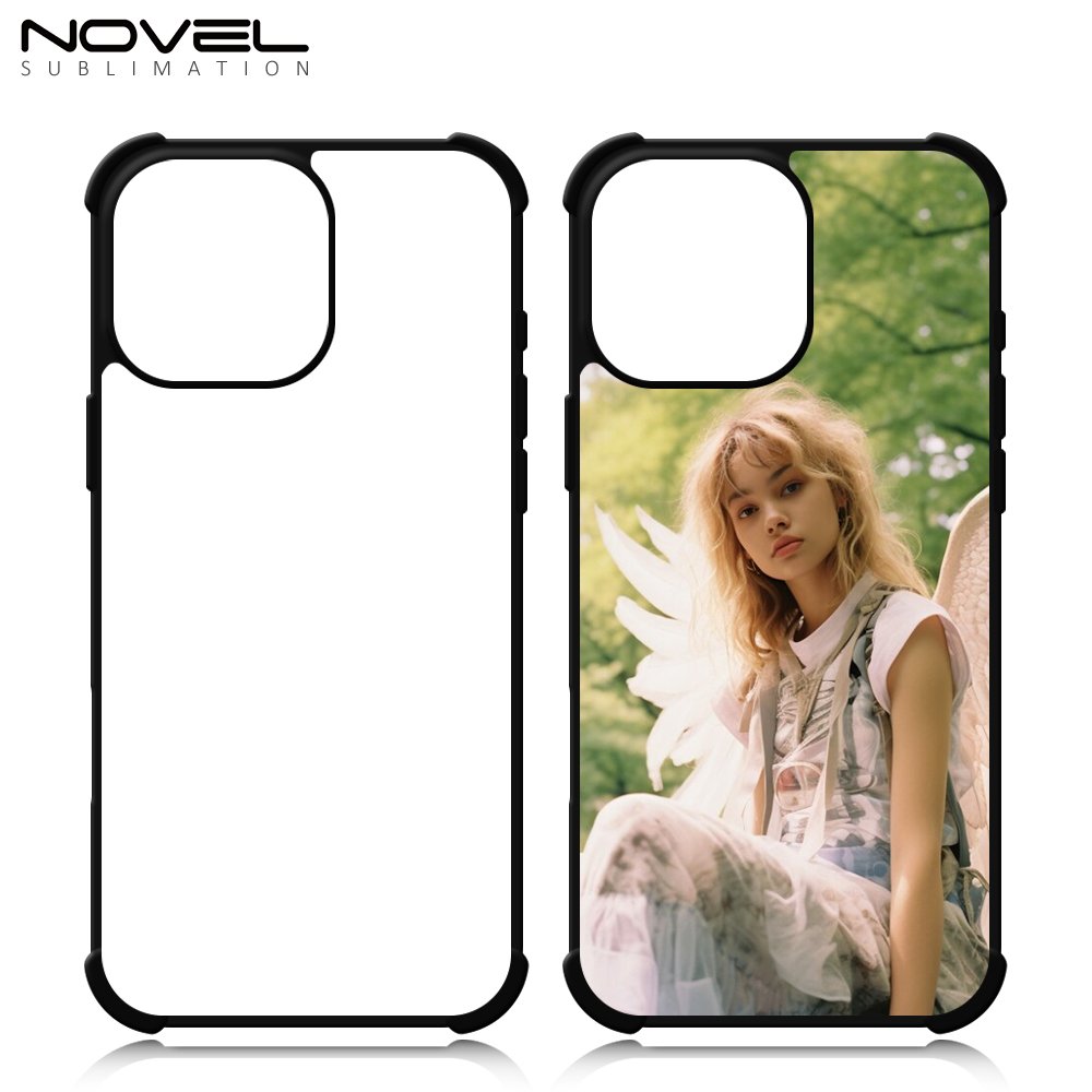Wholesale Bumper corner full protection Mobile Phone Case Sublimation Blank 2D Rubber TPU Cover For iPhone 16,15,14,13,12,11