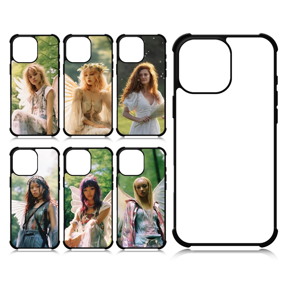 Wholesale Bumper corner full protection Mobile Phone Case Sublimation Blank 2D Rubber TPU Cover For iPhone 16,15,14,13,12,11