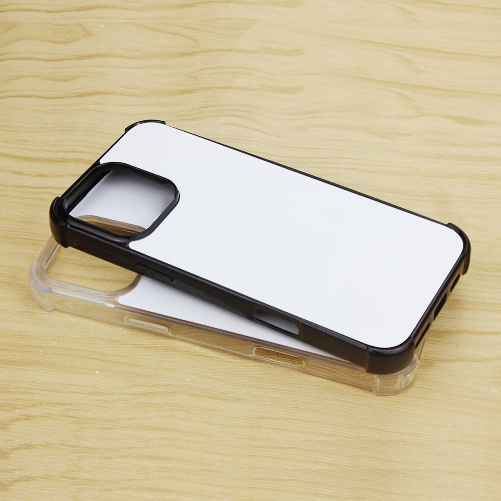 Wholesale Bumper corner full protection Mobile Phone Case Sublimation Blank 2D Rubber TPU Cover For iPhone 16,15,14,13,12,11