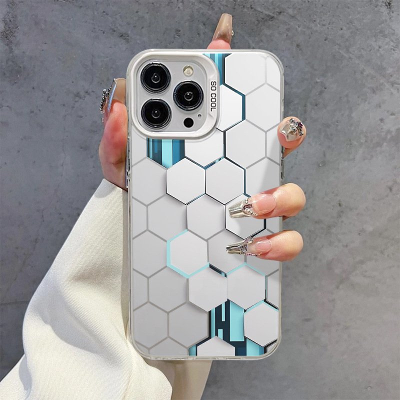 Color Silver Imd Personalized Trend Stone Island Mobile Phone Cases For Iphone 11 12 13 14 15 Pro Max Xr Xsmax Phone Accessories