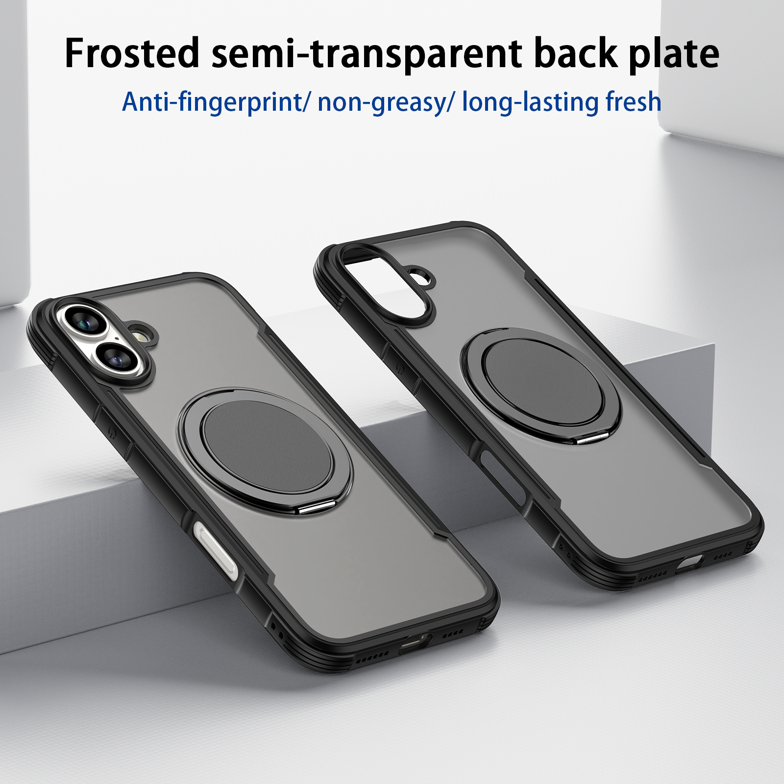 New product TPU+PC anti drop mobile phone case magnetic mobile phone protective cover for iphone 16 15 16 plus with kickstand
