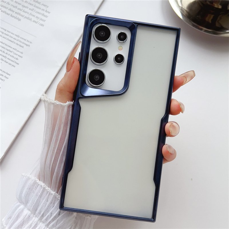 Transparent TPU Phone Case For Samsung Galaxy S24 Ultra S23 FE Shockproof Clear Design Matte For Samsung S23 24 Plus Back Cover