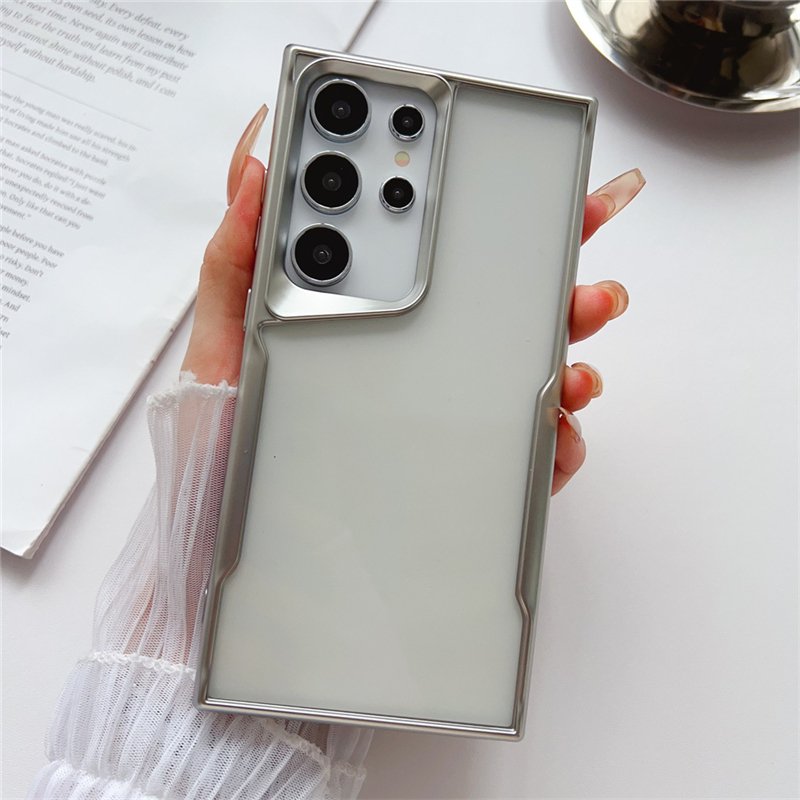 Transparent TPU Phone Case For Samsung Galaxy S24 Ultra S23 FE Shockproof Clear Design Matte For Samsung S23 24 Plus Back Cover