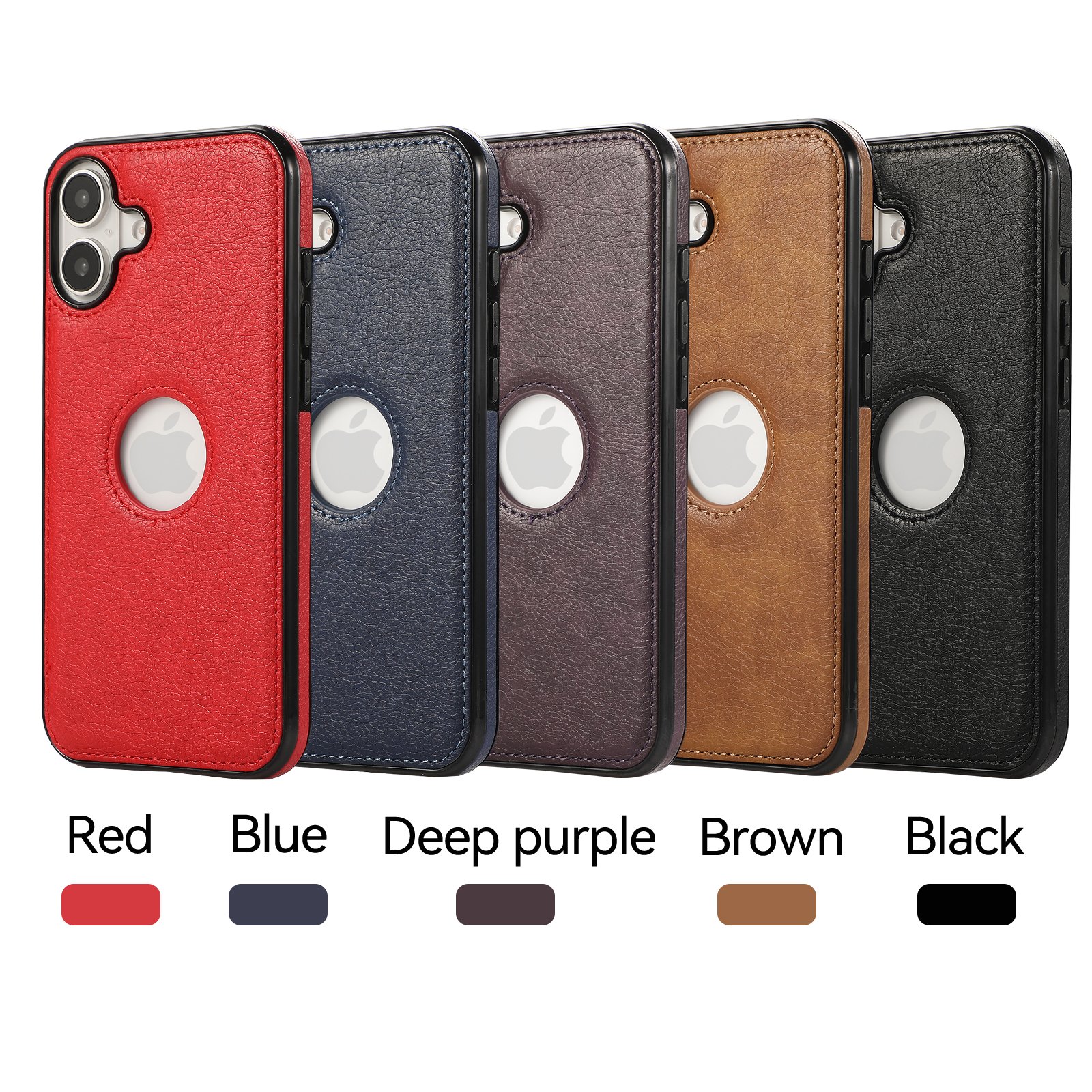 Luxury Designer Wholesale PU Leather Shockproof Phone Back Cover Case For Iphone 16 pro Max 15 Plus