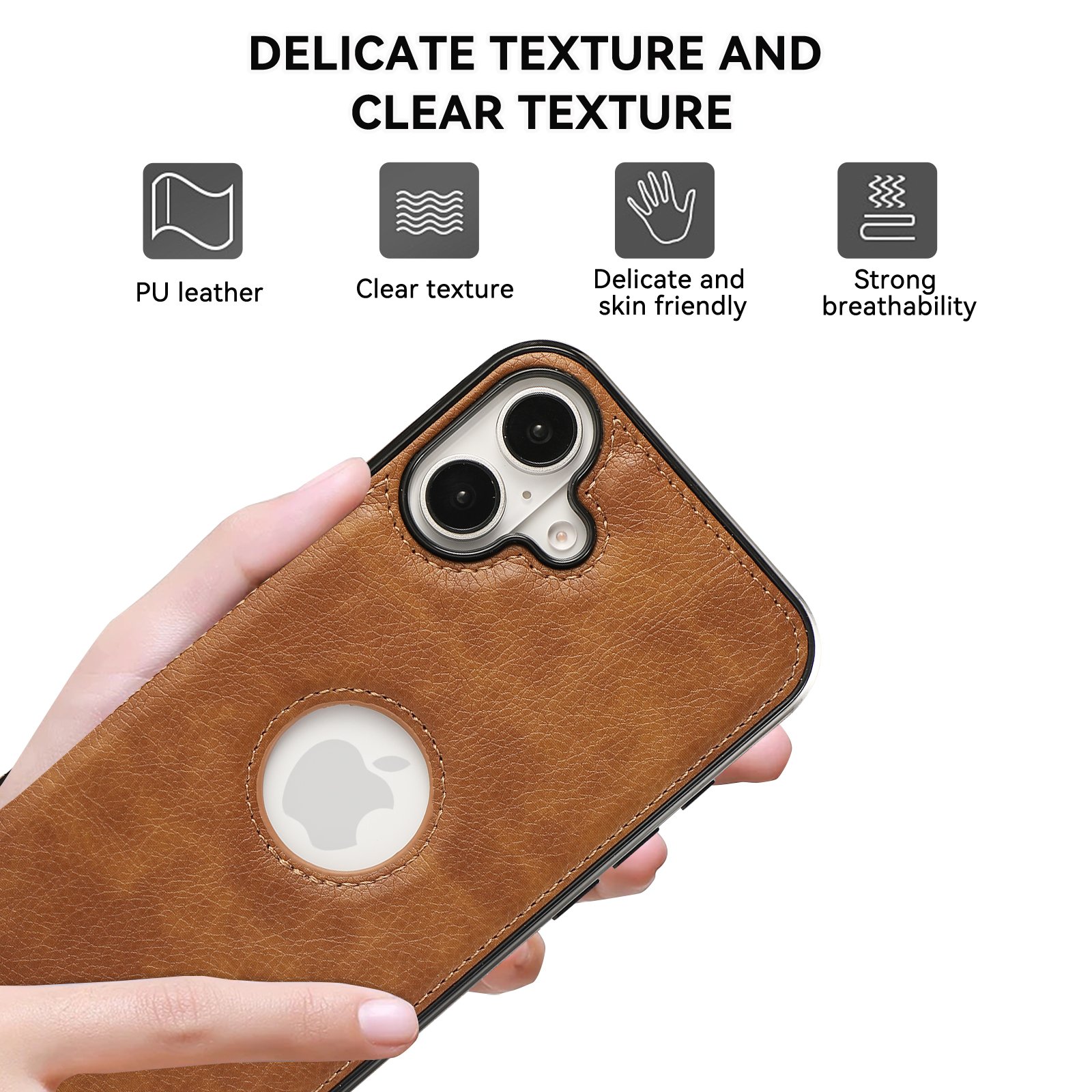 Luxury Designer Wholesale PU Leather Shockproof Phone Back Cover Case For Iphone 16 pro Max 15 Plus