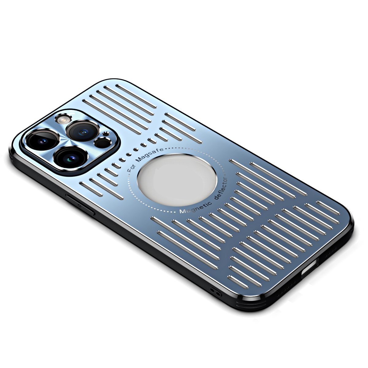 manufacture aluminum metal heat dissipation phone case for iphone 15 pro max magnetic phone case cover for iphone 13 12 14