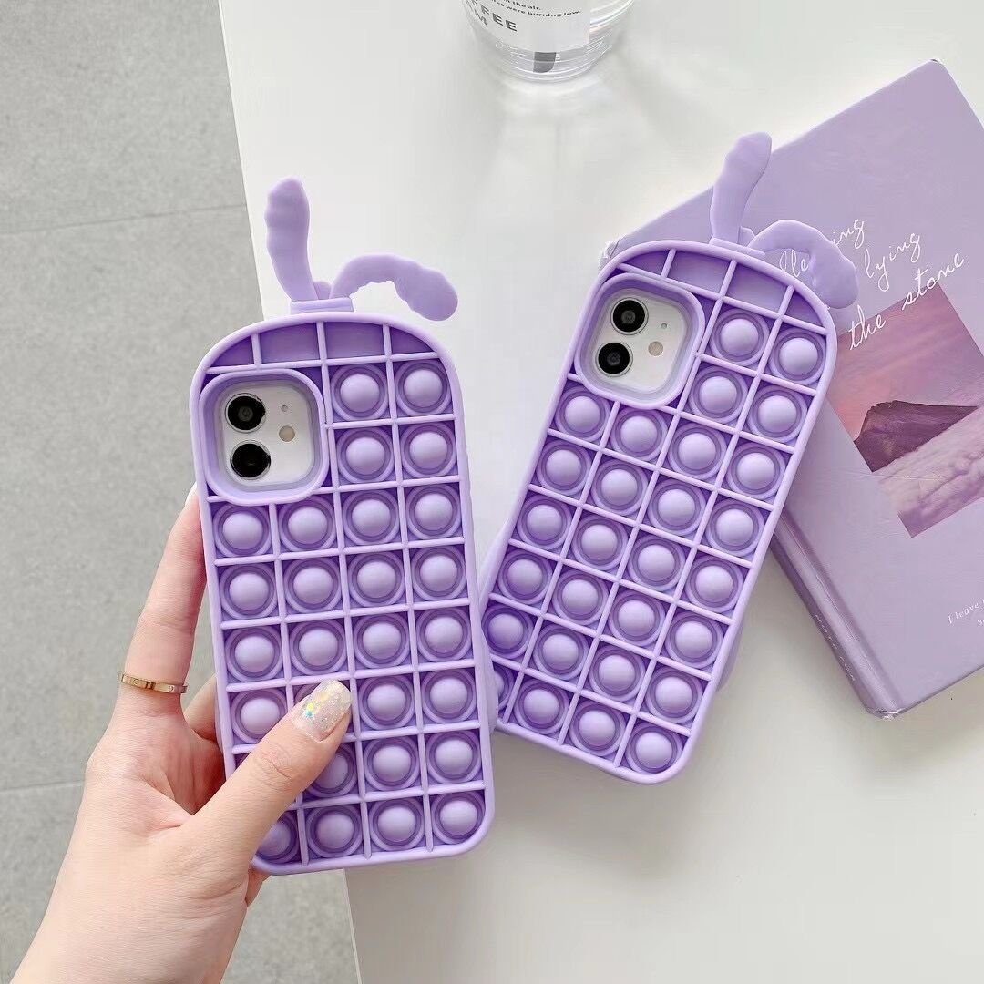 Hot Sales Custom Logo Cute Silicone Mobile Phone Case For Phone 7 8 plus xs max 12 13 pro max Phone Case
