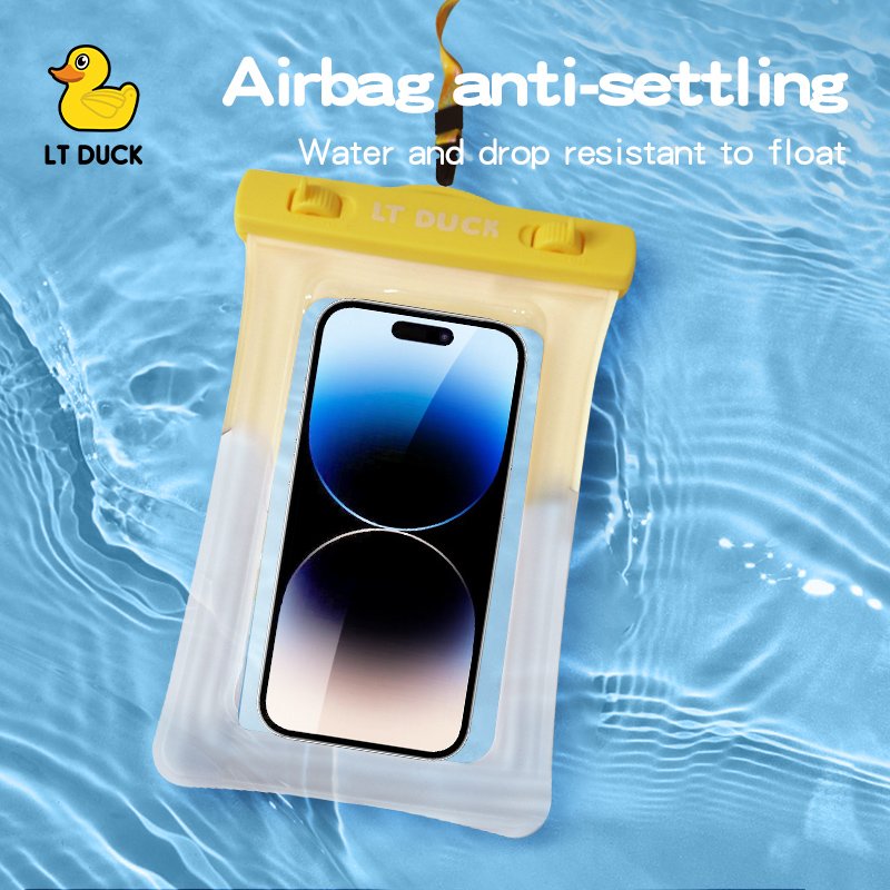 Cute duck pattern TPU Universal Waterproof Phone Case Water Proof Bag Diving Floating Waterproof Phone Bag For travel swimming