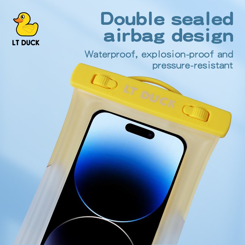 Cute duck pattern TPU Universal Waterproof Phone Case Water Proof Bag Diving Floating Waterproof Phone Bag For travel swimming