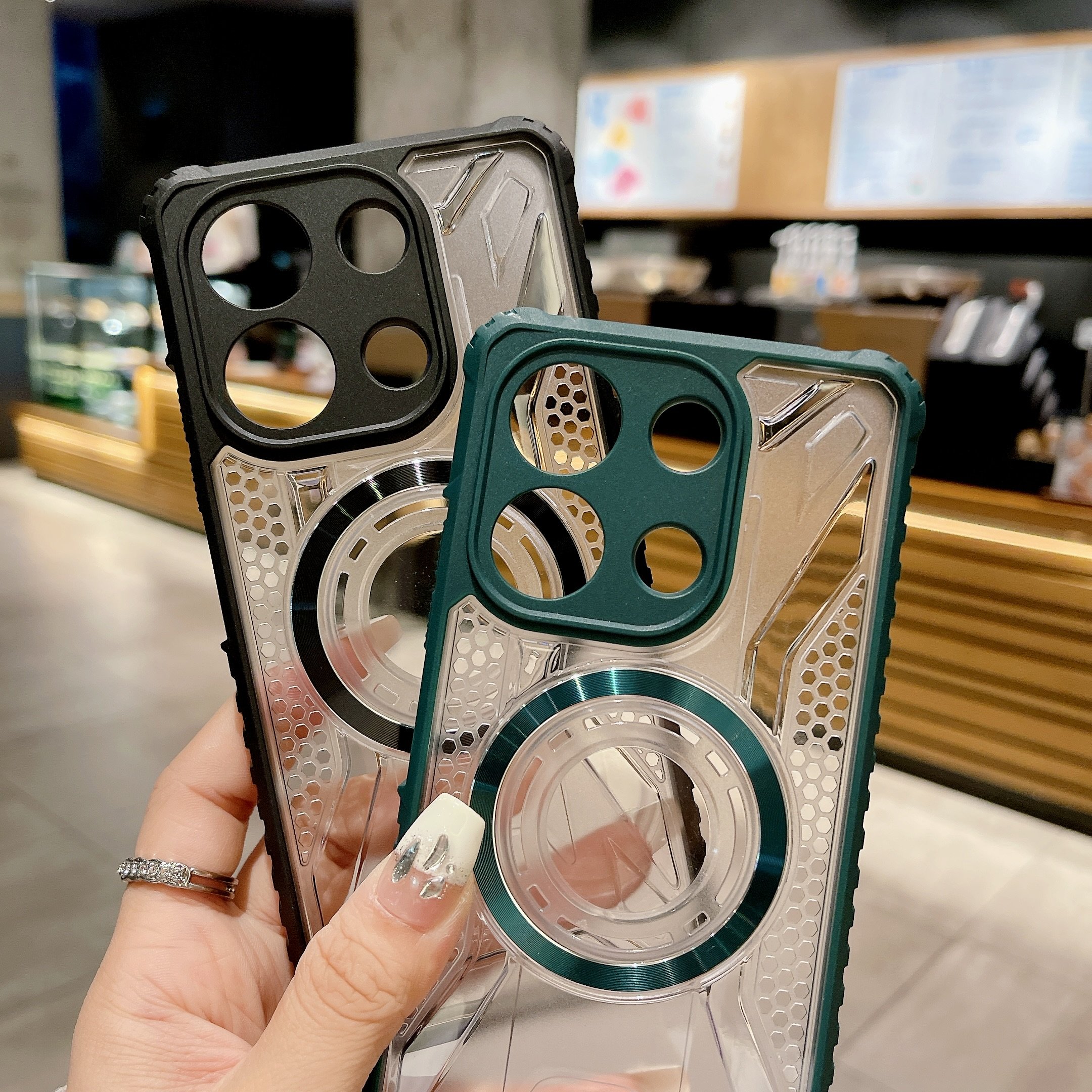 For Xiaomi 13t Pro Redmi 13C Note 13Pro Plus Four-corner Shockproof Armor Magnetic Wireless Charging Mobile Phone Case