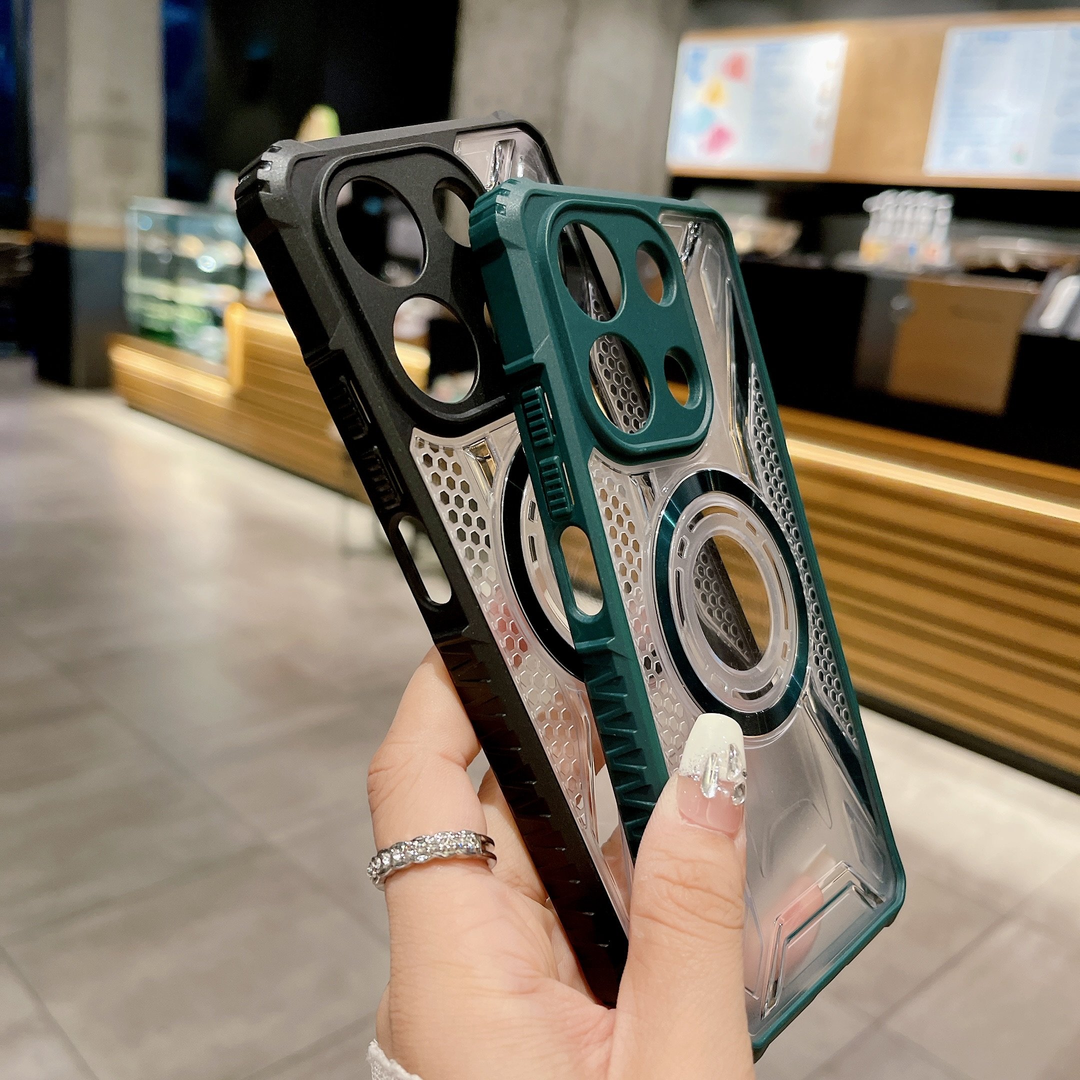 For Xiaomi 13t Pro Redmi 13C Note 13Pro Plus Four-corner Shockproof Armor Magnetic Wireless Charging Mobile Phone Case