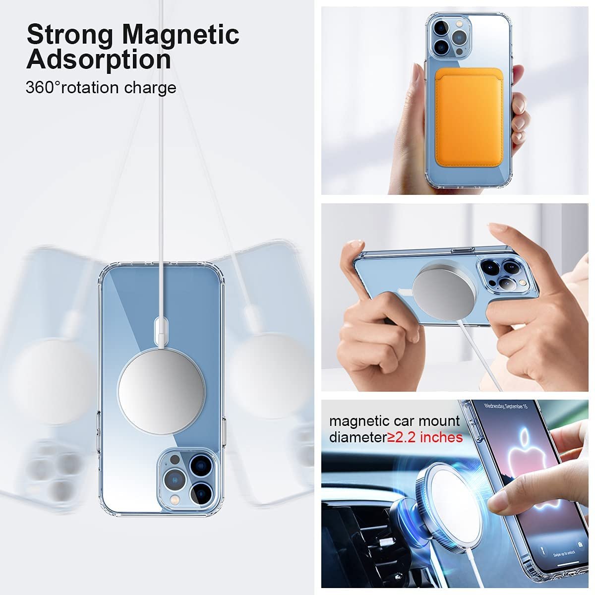 Strong Transparency Shockproof Acrylic Mobile Phone Case Durable Mobile Phones Cases And Covers For Iphone 14 15 16 Pro Max