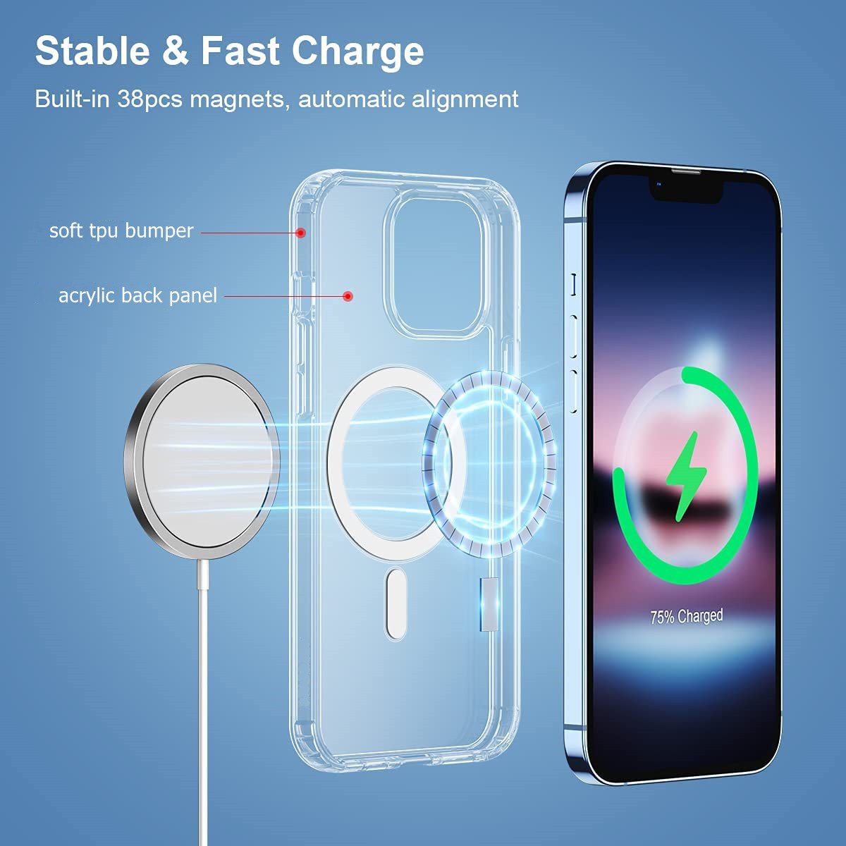 Strong Transparency Shockproof Acrylic Mobile Phone Case Durable Mobile Phones Cases And Covers For Iphone 14 15 16 Pro Max