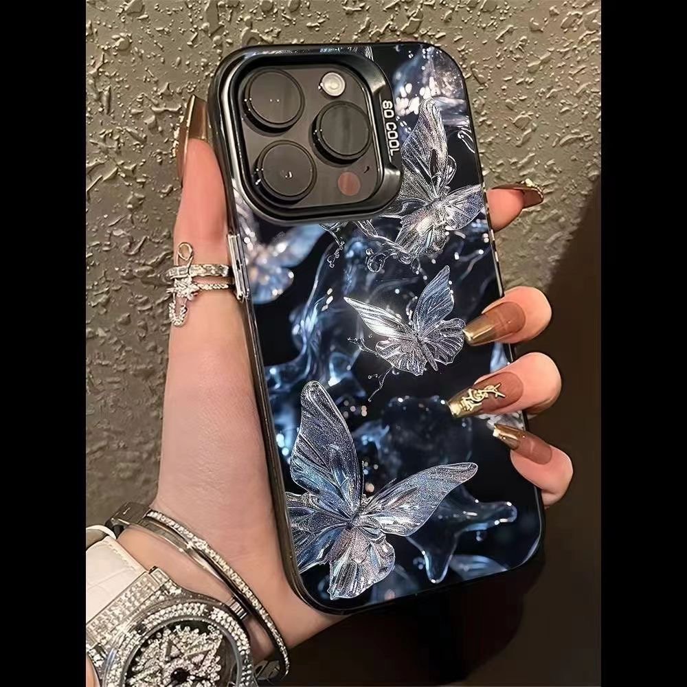 Customize Phone Case Imd Printing Luxury Glitter Rainbow Gradient Laser Phone Case Mobile Phone Cases