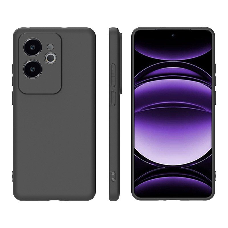 Lightweight Black case for Realme 12 5G 12x C65 Narzo 70 Pro 70x N65 P1 Pro protect mobile phone washable anti-Fingerprint