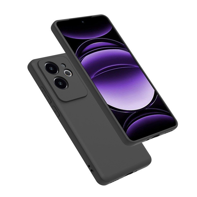 Lightweight Black case for Realme 12 5G 12x C65 Narzo 70 Pro 70x N65 P1 Pro protect mobile phone washable anti-Fingerprint