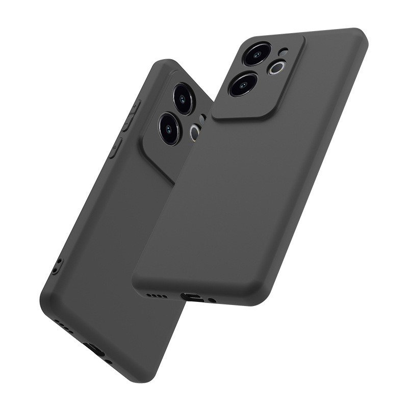 Lightweight Black case for Realme 12 5G 12x C65 Narzo 70 Pro 70x N65 P1 Pro protect mobile phone washable anti-Fingerprint